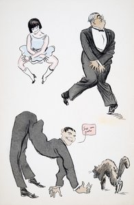Demonstration of various modern leg movements to the music, from White Bottoms, pub. 1927